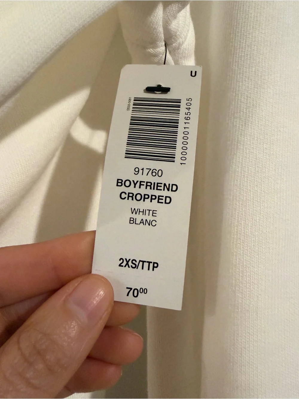 Aritzia | TNA Boyfriend Cropped Crewneck Sweatshirt | Sz 2XS (Fits like Sz S) - Picture 5 of 12